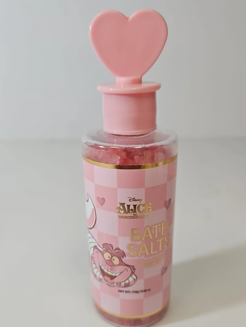 Disney ALICE IN WONDERLAND COCONUT ROSE SCENTED BATH SALTS & BOMB GIFT SET 3-PCS